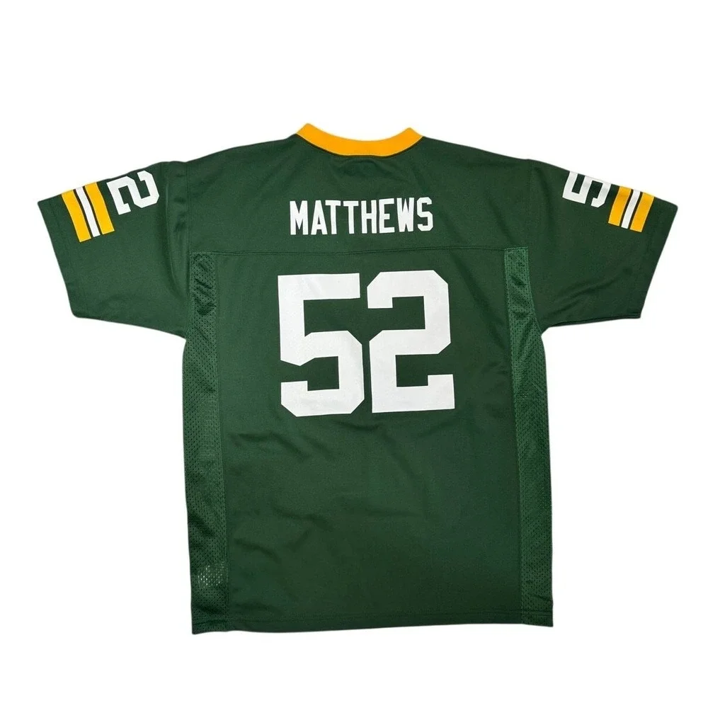 Green Bay Packers Clay Matthews NFL Jersey Youth XL 18/20 Green 52 Football